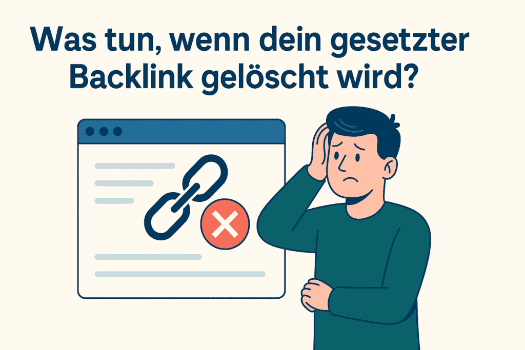 Was tun, wenn dein gesetzter Backlink gelöscht wird