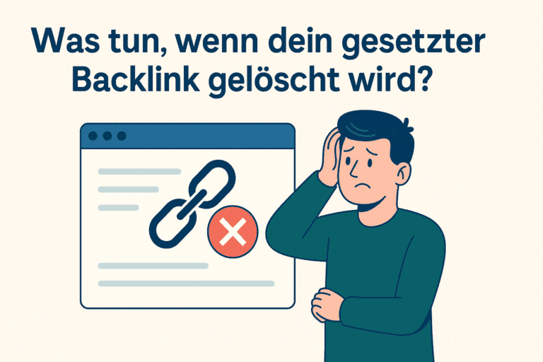 Was tun, wenn dein gesetzter Backlink gelöscht wird
